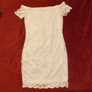 White lace dress size large